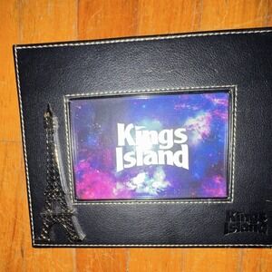 Kings Island Black Rectangular Photo Frame with Eiffel Tower Accent